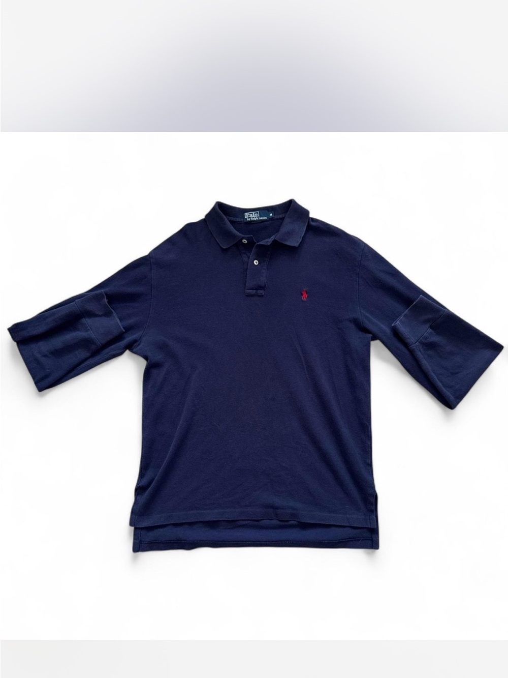 Polo by Ralph Lauren Men’s Classic Navy Polo Shirt with Red Pony